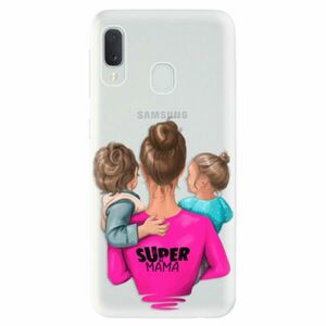 Odolné silikonové pouzdro iSaprio - Super Mama - Boy and Girl - Samsung Galaxy A20e obraz