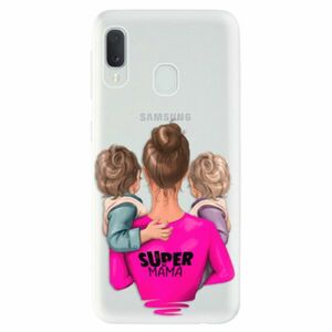 Odolné silikonové pouzdro iSaprio - Super Mama - Two Boys - Samsung Galaxy A20e obraz