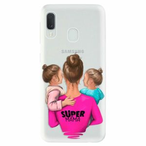 Odolné silikonové pouzdro iSaprio - Super Mama - Two Girls - Samsung Galaxy A20e obraz
