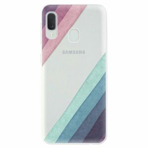 Odolné silikonové pouzdro iSaprio - Glitter Stripes 01 - Samsung Galaxy A20e obraz