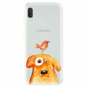 Odolné silikonové pouzdro iSaprio - Dog And Bird - Samsung Galaxy A20e obraz