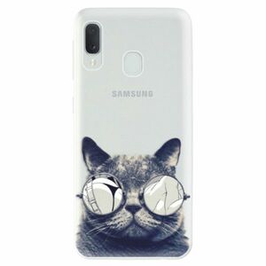 Odolné silikonové pouzdro iSaprio - Crazy Cat 01 - Samsung Galaxy A20e obraz