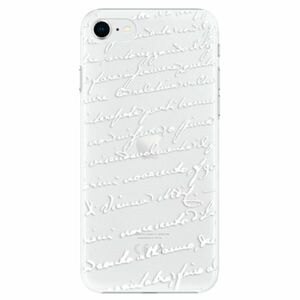 Plastové pouzdro iSaprio - Handwriting 01 - white - iPhone SE 2020 obraz