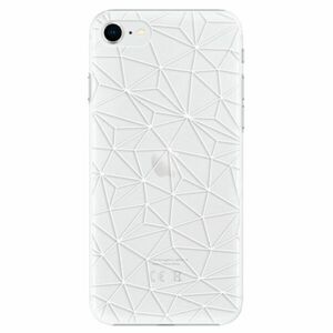 Plastové pouzdro iSaprio - Abstract Triangles 03 - white - iPhone SE 2020 obraz