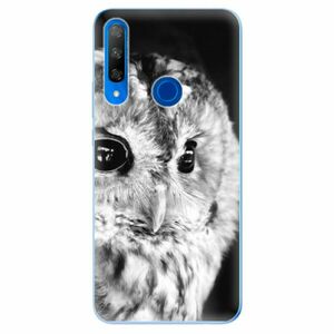 Odolné silikonové pouzdro iSaprio - BW Owl - Huawei Honor 9X obraz