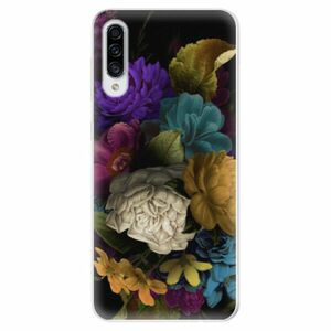 Odolné silikonové pouzdro iSaprio - Dark Flowers - Samsung Galaxy A30s obraz