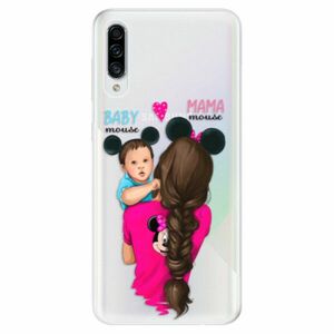Odolné silikonové pouzdro iSaprio - Mama Mouse Brunette and Boy - Samsung Galaxy A30s obraz