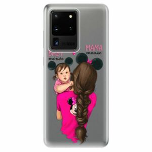 Odolné silikonové pouzdro iSaprio - Mama Mouse Brunette and Girl - Samsung Galaxy S20 Ultra obraz