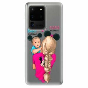 Odolné silikonové pouzdro iSaprio - Mama Mouse Blonde and Boy - Samsung Galaxy S20 Ultra obraz