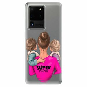 Odolné silikonové pouzdro iSaprio - Super Mama - Two Boys - Samsung Galaxy S20 Ultra obraz