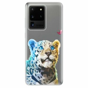 Odolné silikonové pouzdro iSaprio - Leopard With Butterfly - Samsung Galaxy S20 Ultra obraz