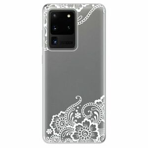 Odolné silikonové pouzdro iSaprio - White Lace 02 - Samsung Galaxy S20 Ultra obraz