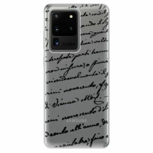 Odolné silikonové pouzdro iSaprio - Handwriting 01 - black - Samsung Galaxy S20 Ultra obraz