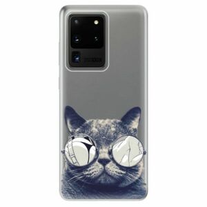 Odolné silikonové pouzdro iSaprio - Crazy Cat 01 - Samsung Galaxy S20 Ultra obraz