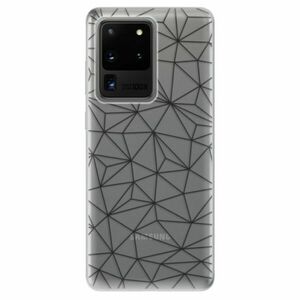 Odolné silikonové pouzdro iSaprio - Abstract Triangles 03 - black - Samsung Galaxy S20 Ultra obraz
