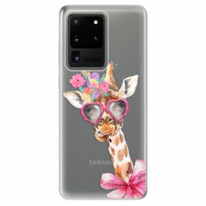 Odolné silikonové pouzdro iSaprio - Lady Giraffe - Samsung Galaxy S20 Ultra obraz