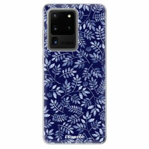Odolné silikonové pouzdro iSaprio - Blue Leaves 05 - Samsung Galaxy S20 Ultra obraz