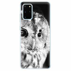 Odolné silikonové pouzdro iSaprio - BW Owl - Samsung Galaxy S20+ obraz
