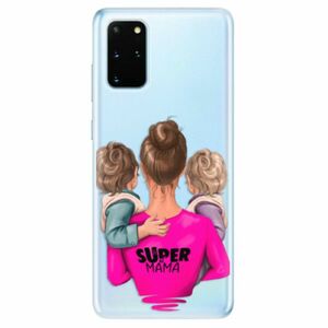 Odolné silikonové pouzdro iSaprio - Super Mama - Two Boys - Samsung Galaxy S20+ obraz