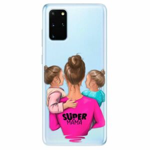 Odolné silikonové pouzdro iSaprio - Super Mama - Two Girls - Samsung Galaxy S20+ obraz