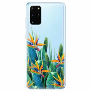 Odolné silikonové pouzdro iSaprio - Exotic Flowers - Samsung Galaxy S20+ obraz