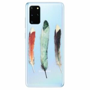 Odolné silikonové pouzdro iSaprio - Three Feathers - Samsung Galaxy S20+ obraz