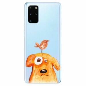 Odolné silikonové pouzdro iSaprio - Dog And Bird - Samsung Galaxy S20+ obraz