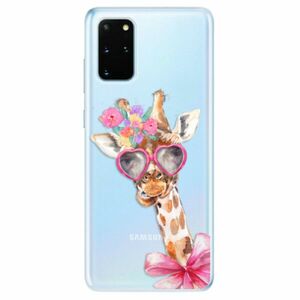 Odolné silikonové pouzdro iSaprio - Lady Giraffe - Samsung Galaxy S20+ obraz