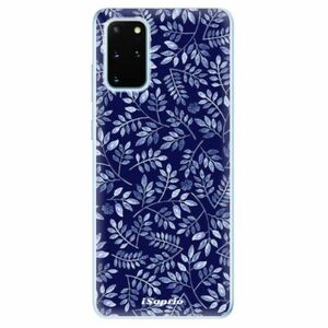 Odolné silikonové pouzdro iSaprio - Blue Leaves 05 - Samsung Galaxy S20+ obraz