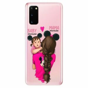 Odolné silikonové pouzdro iSaprio - Mama Mouse Brunette and Girl - Samsung Galaxy S20 obraz