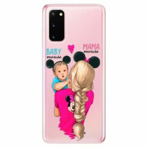 Odolné silikonové pouzdro iSaprio - Mama Mouse Blonde and Boy - Samsung Galaxy S20 obraz