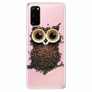 Odolné silikonové pouzdro iSaprio - Owl And Coffee - Samsung Galaxy S20 obraz