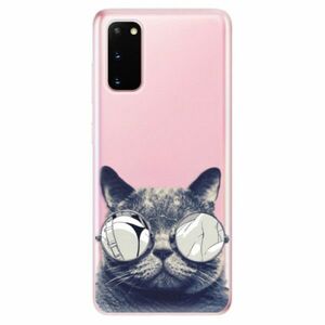 Odolné silikonové pouzdro iSaprio - Crazy Cat 01 - Samsung Galaxy S20 obraz