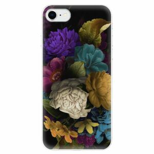 Odolné silikonové pouzdro iSaprio - Dark Flowers - iPhone SE 2020 obraz