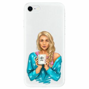 Odolné silikonové pouzdro iSaprio - Coffe Now - Blond - iPhone SE 2020 obraz