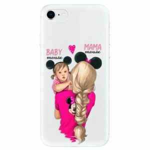 Odolné silikonové pouzdro iSaprio - Mama Mouse Blond and Girl - iPhone SE 2020 obraz