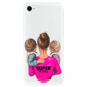 Odolné silikonové pouzdro iSaprio - Super Mama - Two Boys - iPhone SE 2020 obraz