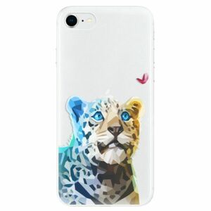Odolné silikonové pouzdro iSaprio - Leopard With Butterfly - iPhone SE 2020 obraz