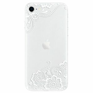 Odolné silikonové pouzdro iSaprio - White Lace 02 - iPhone SE 2020 obraz
