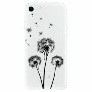 Odolné silikonové pouzdro iSaprio - Three Dandelions - black - iPhone SE 2020 obraz