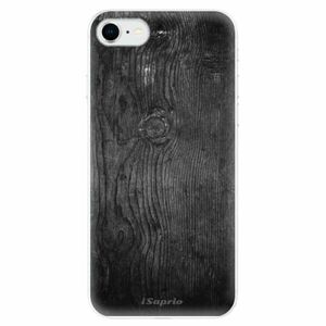 Odolné silikonové pouzdro iSaprio - Black Wood 13 - iPhone SE 2020 obraz