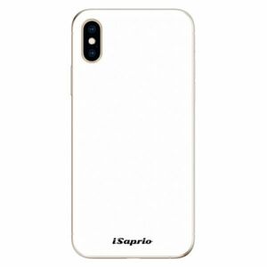Odolné silikonové pouzdro iSaprio - 4Pure - bílý - iPhone XS obraz