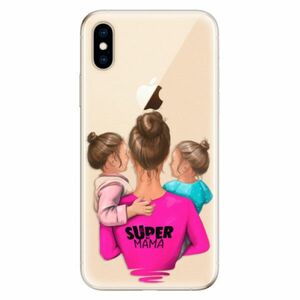 Odolné silikonové pouzdro iSaprio - Super Mama - Two Girls - iPhone XS obraz