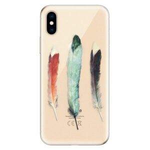 Odolné silikonové pouzdro iSaprio - Three Feathers - iPhone XS obraz