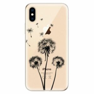 Odolné silikonové pouzdro iSaprio - Three Dandelions - black - iPhone XS obraz