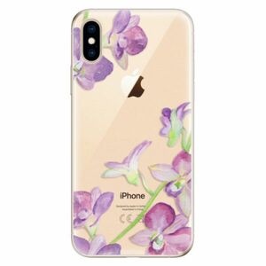 Odolné silikonové pouzdro iSaprio - Purple Orchid - iPhone XS obraz