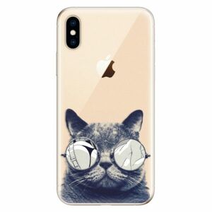 Odolné silikonové pouzdro iSaprio - Crazy Cat 01 - iPhone XS obraz