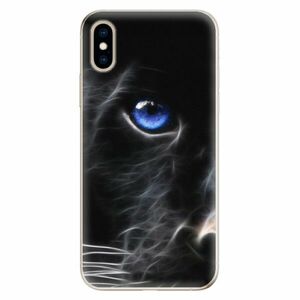 Odolné silikonové pouzdro iSaprio - Black Puma - iPhone XS obraz