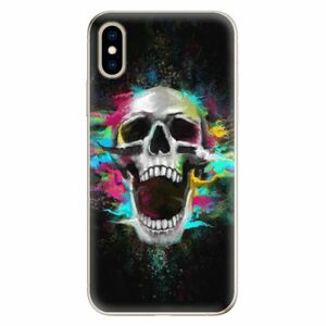 Odolné silikonové pouzdro iSaprio - Skull in Colors - iPhone XS obraz