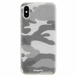 Odolné silikonové pouzdro iSaprio - Gray Camuflage 02 - iPhone XS obraz